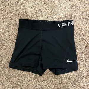 Nike Black Shorts with White Logo